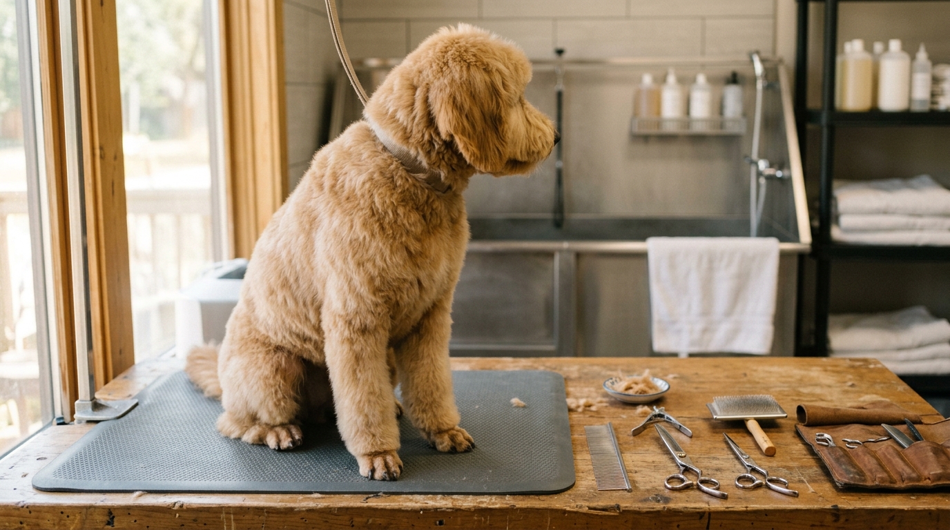 Doodle trim — face and feet